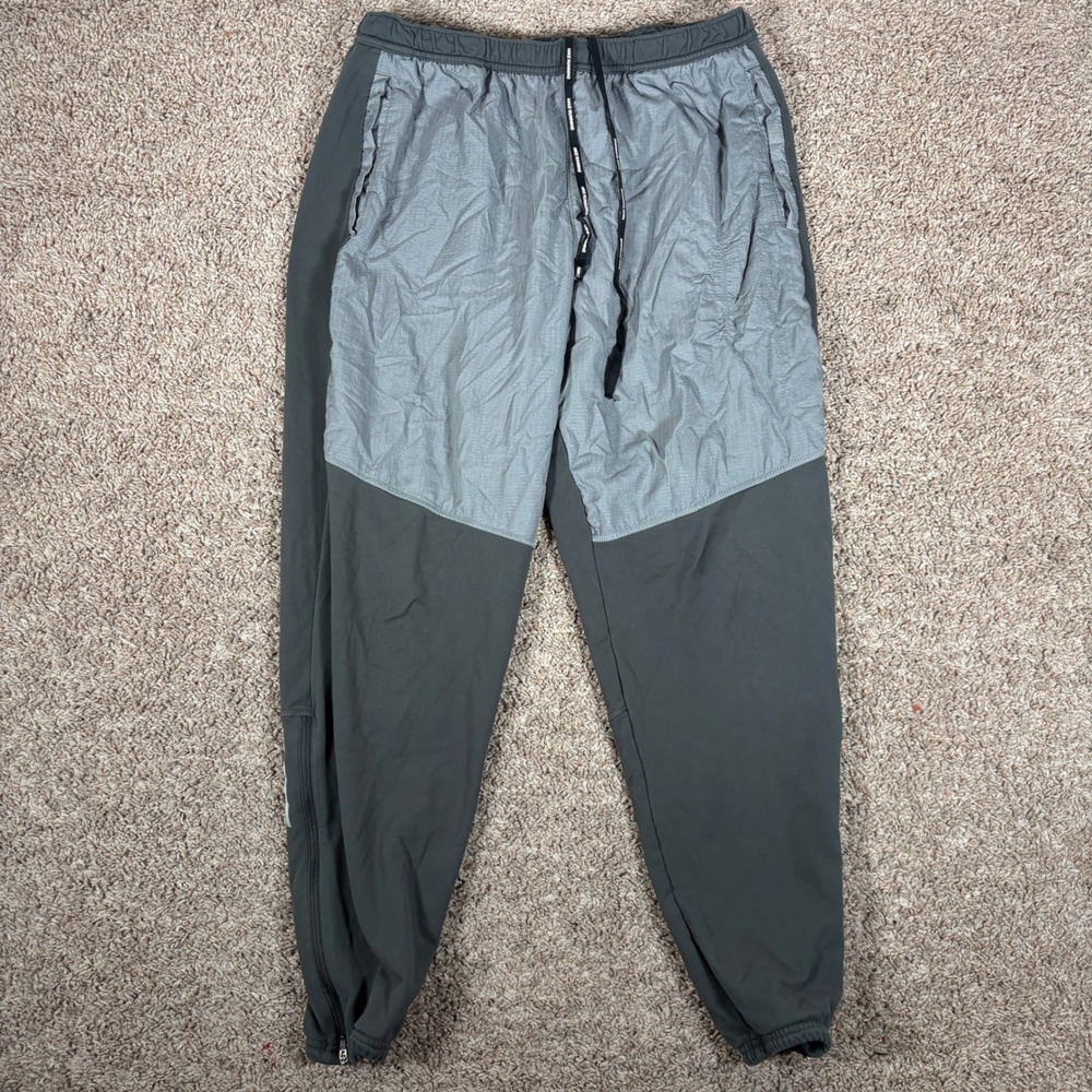 Nike Running Phenomenon Joggers Mens L Grey Colorblock Track Pants CU5518-084